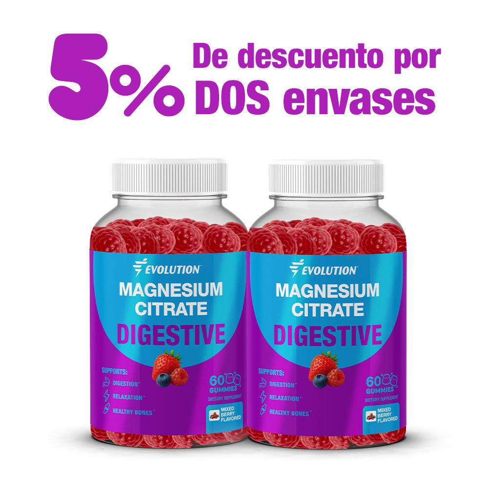 Gomitas de citrato de magnesio soporte digestivo