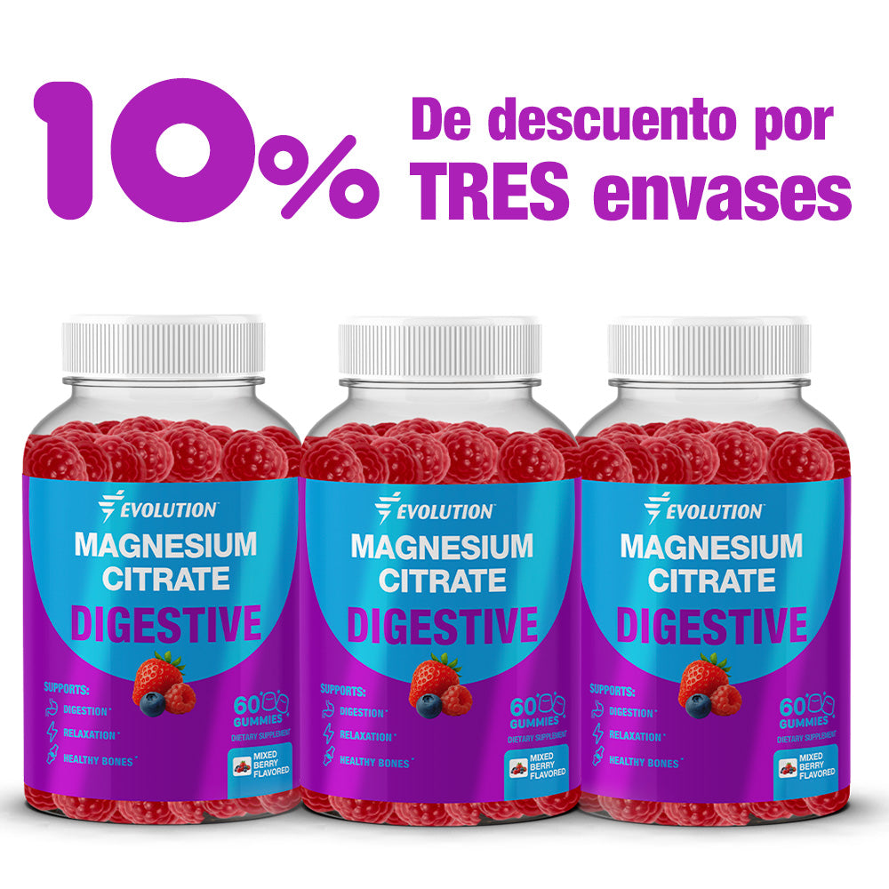 Gomitas de citrato de magnesio soporte digestivo