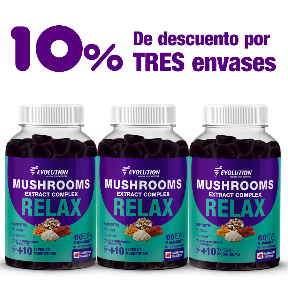 Gomitas de Mushroom 10 en 1:  Extract Complex Relax