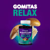 Gomitas de Mushroom Extract Complex Relax with mushrooms and vibrant background