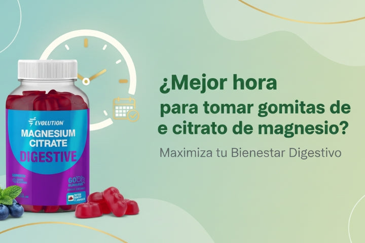 ¿Cuál es la mejor hora para tomar gomitas de citrato de magnesio?